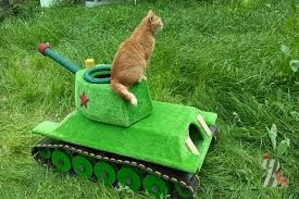В России смастерили танк для кота